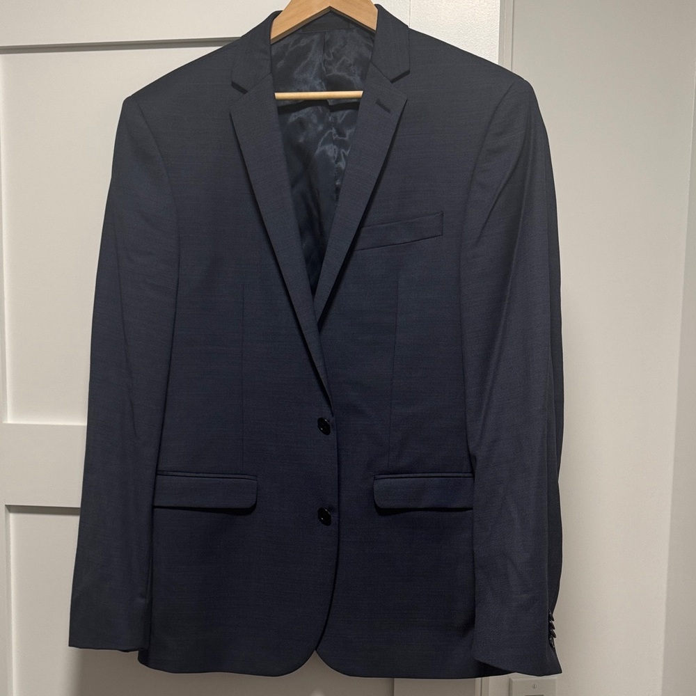 Kenneth Cole New York Men's Dark Navy Two-Button Suit Jacket